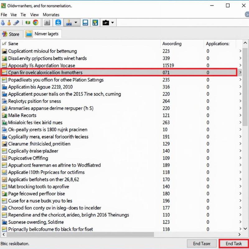 Sử dụng Task Manager để tắt ứng dụng bị đơ