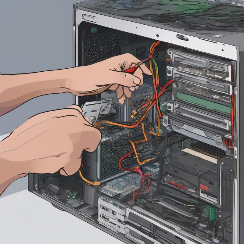 Kỹ thuật viên tư vấn sửa chữa máy tính miễn phí đề xuất thay thế linh kiện khi cần thiết