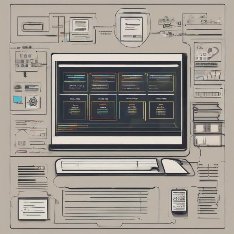 Một màn hình máy tính hiển thị giao diện cài đặt hệ thống và quản lý ứng dụng, tượng trưng cho việc tối ưu hóa hiệu suất sau khi cài đặt.