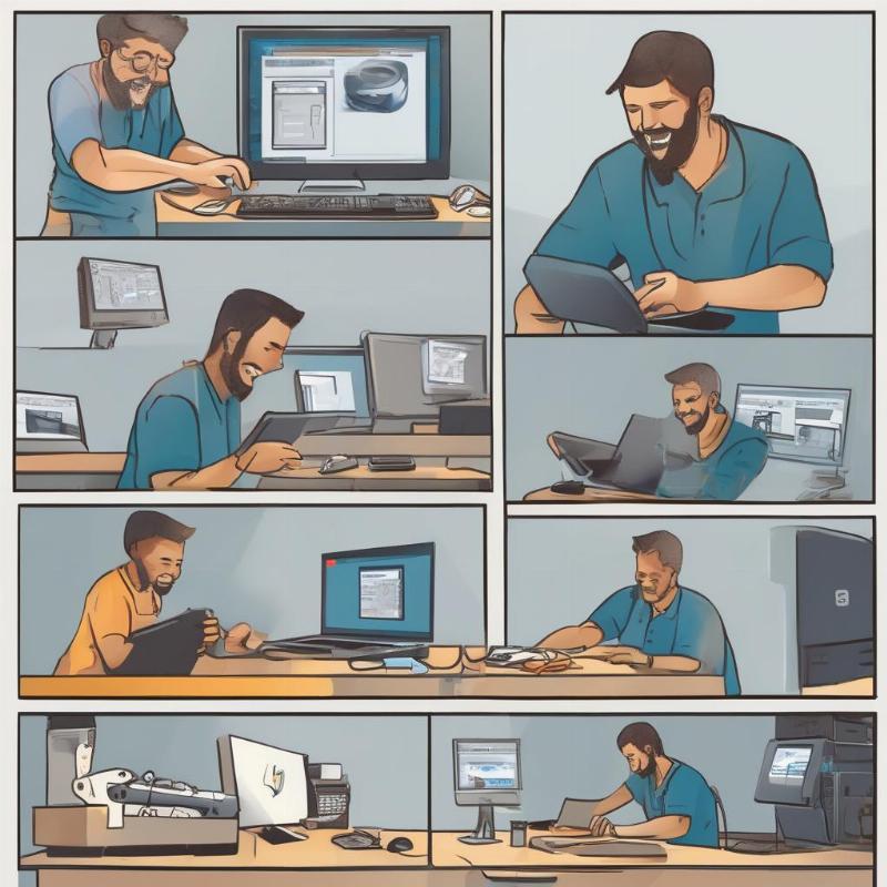 Quy trình khắc phục lỗi máy tính treo máy của kỹ thuật viên chuyên nghiệp.