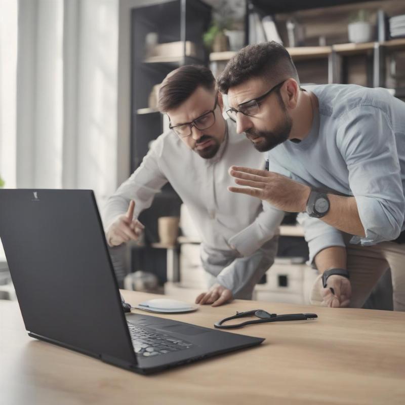 Kỹ thuật viên khắc phục sự cố máy tính sau khi cài lại Windows tại nhà