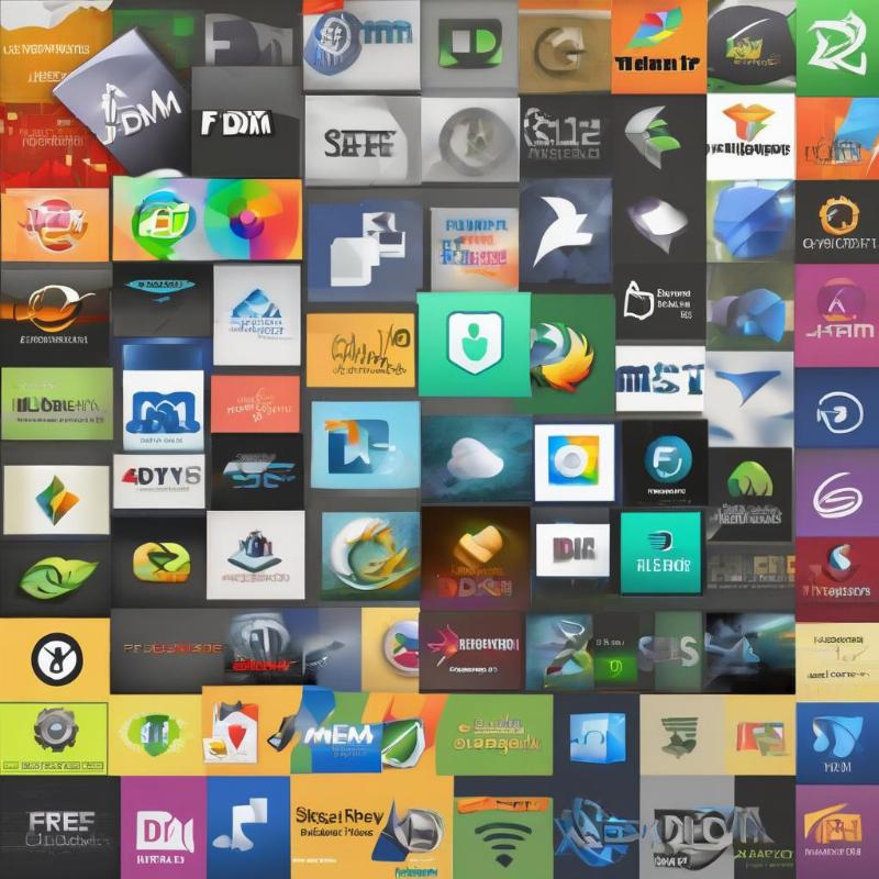 Biểu tượng của các phần mềm quản lý tải xuống miễn phí và an toàn thay thế IDM, như Free Download Manager (FDM) và Xtreme Download Manager (XDM)