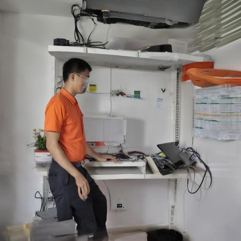 Kỹ thuật viên đang cài đặt bộ Office 365 tại nhà cho khách hàng ở TP.HCM.