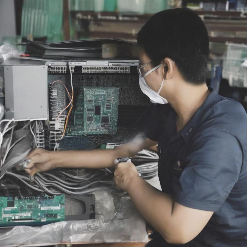 Kỹ thuật viên đang cài đặt phần mềm diệt virus tận nơi tại TP.HCM để bảo vệ máy tính khỏi các mối đe dọa.