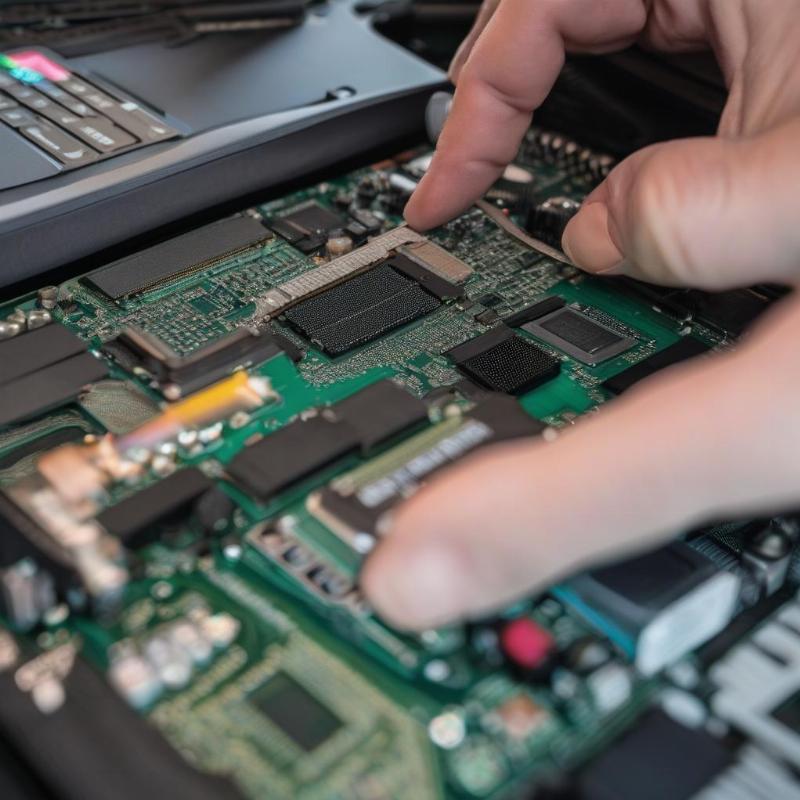 Sửa laptop tại nhà TP.HCM thay thế linh kiện như RAM, SSD.