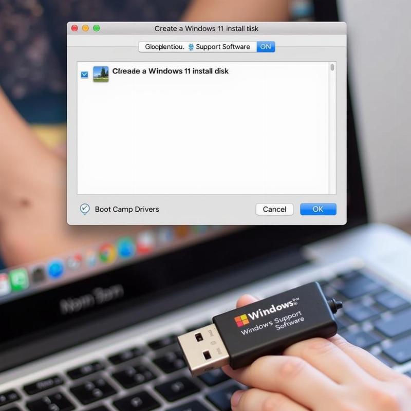 usb driver bootcamp win 11 cho macbook
