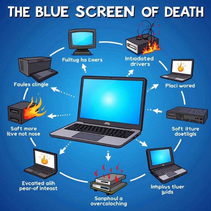 Nguyên nhân gây ra lỗi màn hình xanh trên laptop là gì?