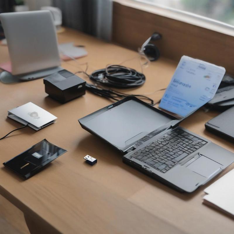 Người dùng đang chuẩn bị cài win 13 tại nhà HCM, sao lưu dữ liệu quan trọng vào ổ cứng rời.